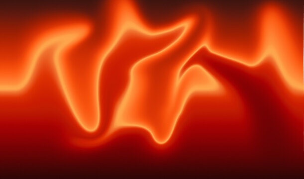 Abstract flowing fiery flames glowing orange background image