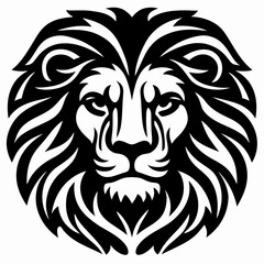 Fototapeta premium Stylized Lion Head Vector Illustration