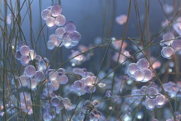 Melatonin Meadow: Melatonin molecules bloom in a peaceful meadow, inducing sleep and regulating circadian rhythms.