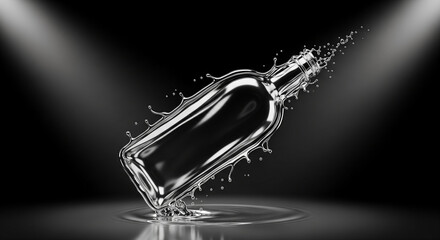 3d render of a glowing neon sign symbol made of spheres