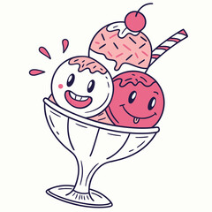 Laughing Ice Cream Sundae 1