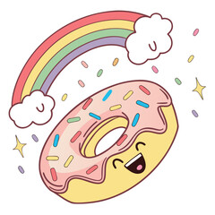 Laughing Rainbow Donut 1