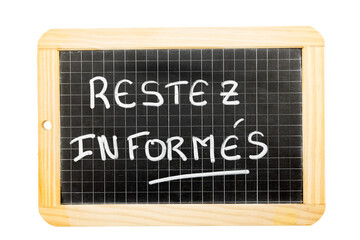 Obraz premium Slate with the message 