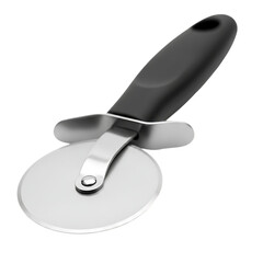 Stainless Steel Pizza Cutter With Black Handle kitchen utensil