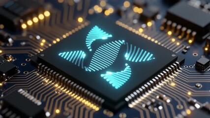 DNA Microprocessor Chip Scan Macro — Lab Tech Premium - Powered by Adobe