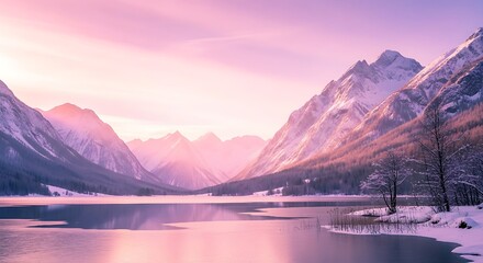 sunset in the mountains