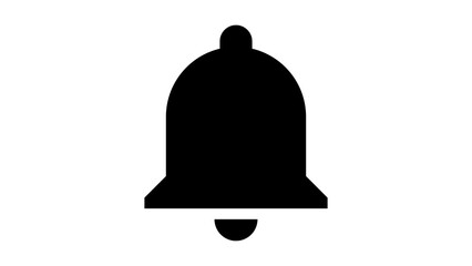 Notification Alert Icon: Simple Bell Symbol for Reminder, Alarm, and Message