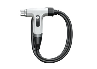 Modern power connector with coiled black cable