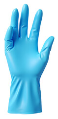 Blue protective glove offers essential hand hygiene and safety for everyday cleaning