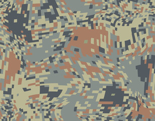 seamless camouflage pattern for outdoor apparel