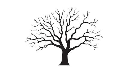 Obraz premium Stylized tree illustration with vibrant colors and clean lines