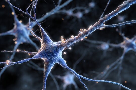 Brisk BDNF Bay: Brain-derived neurotrophic factor (BDNF) neurotransmitters form a brisk bay, promoting neuronal survival and growth.