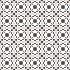 Seamless abstract geometric pattern in Arabic style