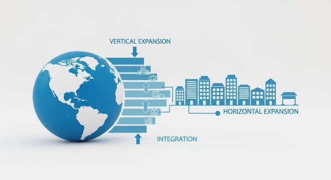 Ambitious Multinational Executive Strategizing for Global Expansion, Empowering Community Growth Ideal for Corporate Websites and Presentations.