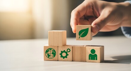 ​A visual metaphor for integrating ethical business practices and environmental goals into a strategy