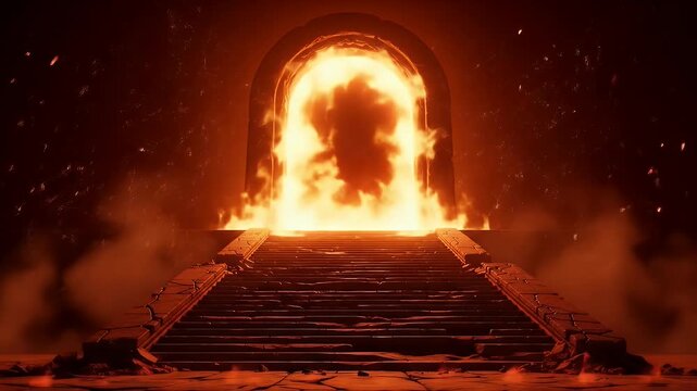 Hell entrance gate, Dante's Inferno.