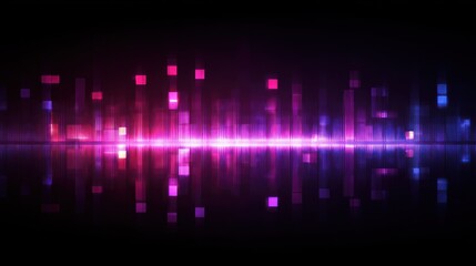 Abstract digital design with glowing light and geometric shapes