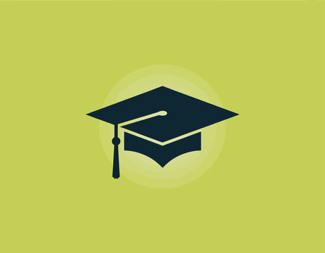 A classic graduation cap icon representing education and achievement, perfect for institutions, e-learning platforms, or educational product branding.