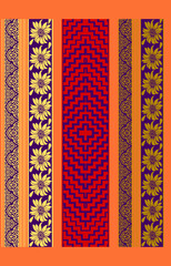 saree Palav Pattern Prin Digital Art paisley.digital saree cottan with textures allover pattern flower test 
traditional saree digital print design.Digital Saree Pallu and blouse .