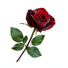Fototapeta premium Closeup shot of a red rose with dew on top against a black background , flower, red, rose, dew, water droplets 