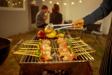 BBQ, Grilling, Outdoor Party, Skewers, Backyard Party