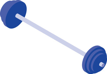 Isometric barbell representing weightlifting, bodybuilding, powerlifting, and strength training