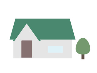 シンプルな一軒家のイラスト