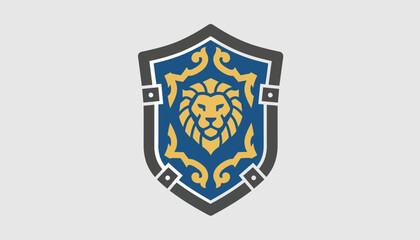 A captivating 3D shield icon with ornate detailing gleaming surfaces and depth symbolizing protection and security.