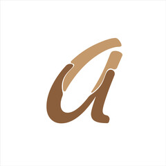 small letter a symbol design