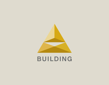 This image portrays a geometric golden pyramid structure, representing ambition, stability, and growth, captured with an elegant touch that radiates modern sophistication.