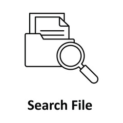 Search File Vector Icon which can easily modify or edit