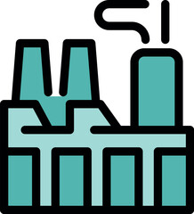 Industrial plant emitting smoke, highlighting manufacturing processes and environmental impact