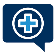 DIAGNOSIS Blue Color Icon