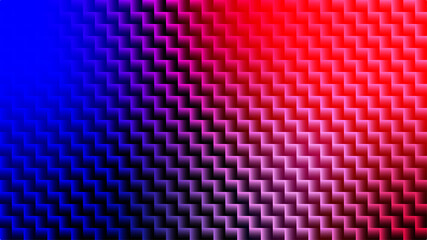 Multicolor Zigzag Neon Glow Strips with Black Accents and Blended Gradients for Cyberpunk Edgy Styles