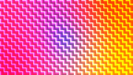 Bright Yellow-Orange Zigzag Neon Strips Abstract Pattern with Warm Gradient Glow for Energetic Graphics