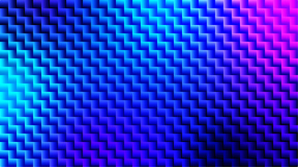 Oceanic Blue-Cyan Zigzag Neon Abstract Pattern with Smooth Glowing Gradient Layers for Cool Designs