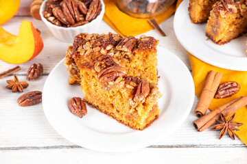 Autumn sweet dessert pumpkin bread