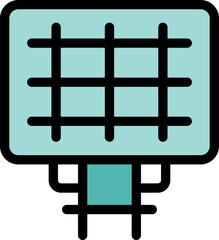 Solar panel harnessing sunlight, converting it into electricity, and symbolizing sustainable energy solutions for a greener future