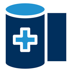 Obraz premium BANDAGE Blue Color Icon