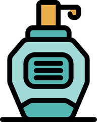 Dispenser bottle dispensing liquid soap, promoting hand hygiene and cleanliness