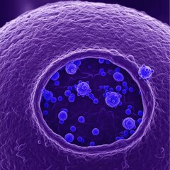 Detailed Conceptual View of Membrane Blebbing Mechanism in Virus Propagation