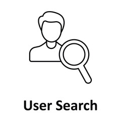 User Search Vector Icon which can easily modify or edit