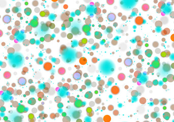 Colorful Bokeh overlay effect PNG christmas background, Abstract blurred glowing bokeh confetti dust on transparent background new year background 