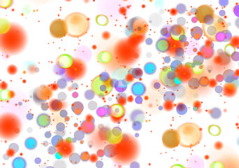 Colorful Bokeh overlay effect PNG christmas background, Abstract blurred glowing bokeh confetti dust on transparent background new year background 