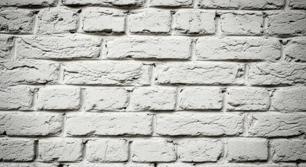 A high-contrast, black and white textured background of a roughly painted brick wall. The coarse, imperfect surface creates a dramatic and gritty urban feel.