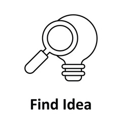 Find Idea Vector Icon which can easily modify or edit