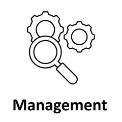 Management Vector Icon which can easily modify or edit