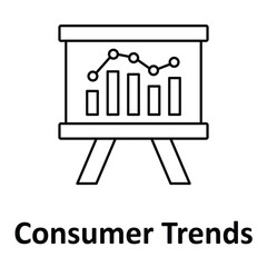 Consumer Trends Vector Icon which can easily modify or edit