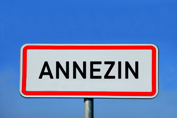 Ortsschild Annezin