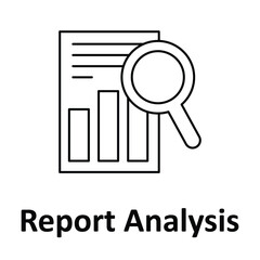  Report Analysis Vector Icon which can easily modify or edit
